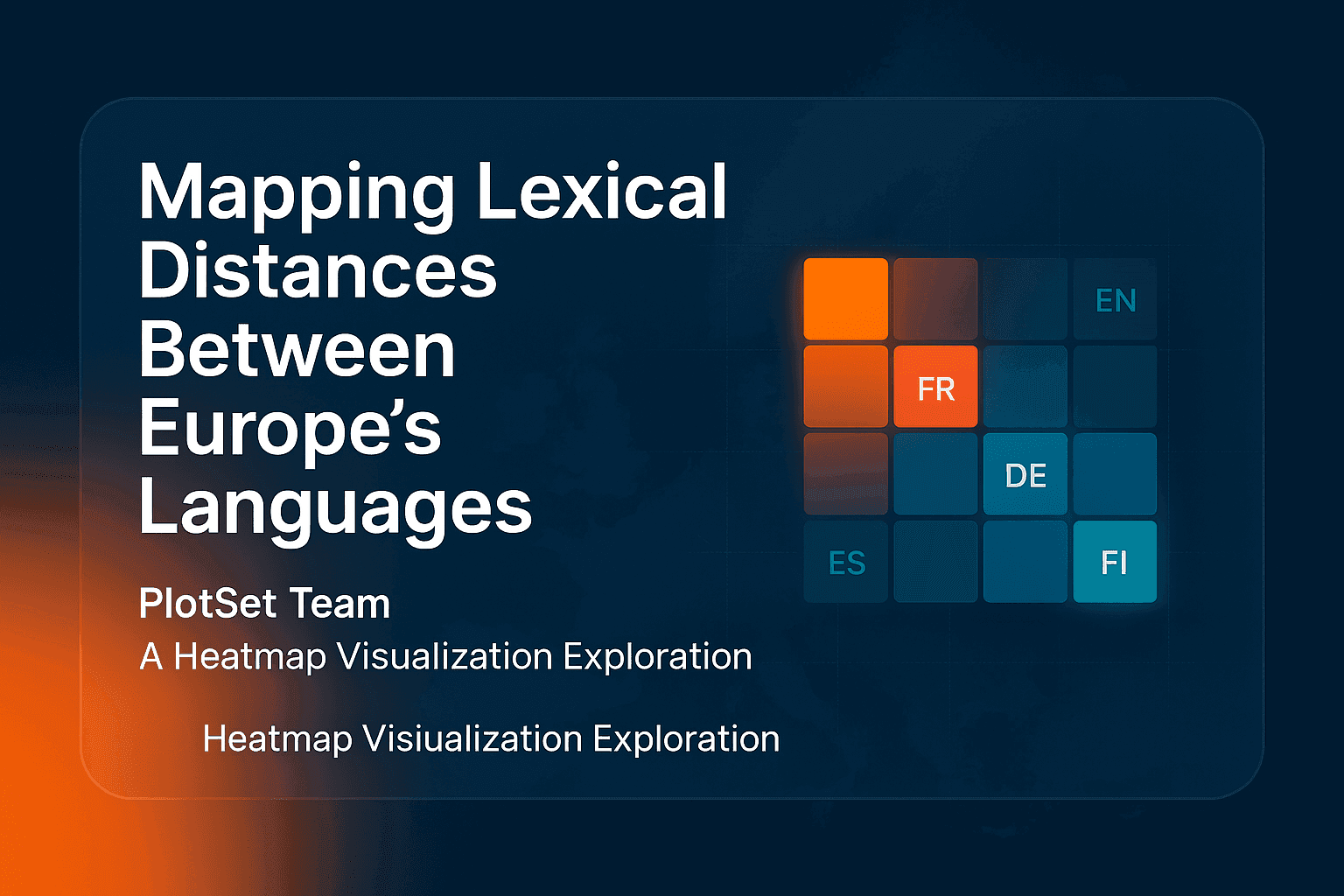 Mapping Lexical Distances Between Europe's Languages: A Heatmap Visualization Exploration
